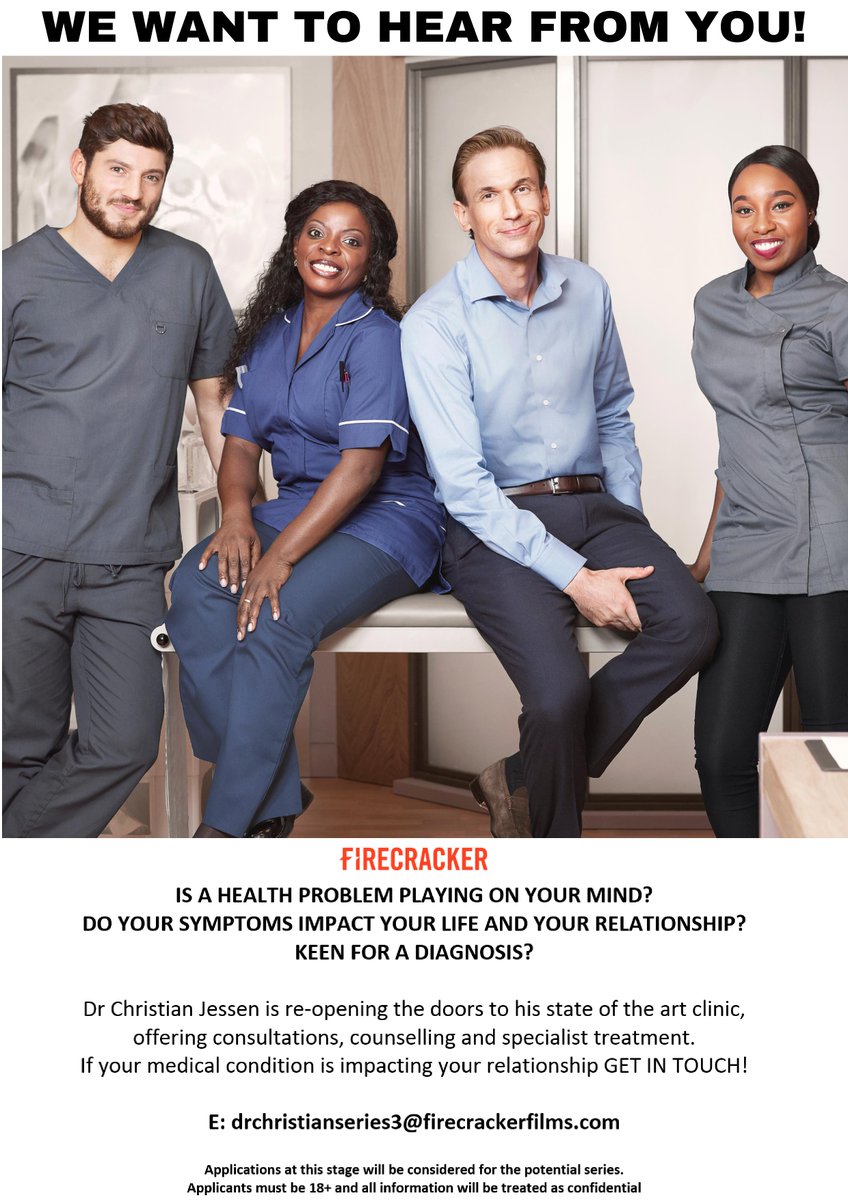 .<a href="/DoctorChristian/">Dr Christian Jessen</a> Will See You Now is back! #NHS70 #Medical #TV #Casting #BeOnTV #CastMe #Auditions #Application #TVCasting #Apply #UKTV #UK #TVSHOW #DCWSYN #DrChristianWillSeeYouNow