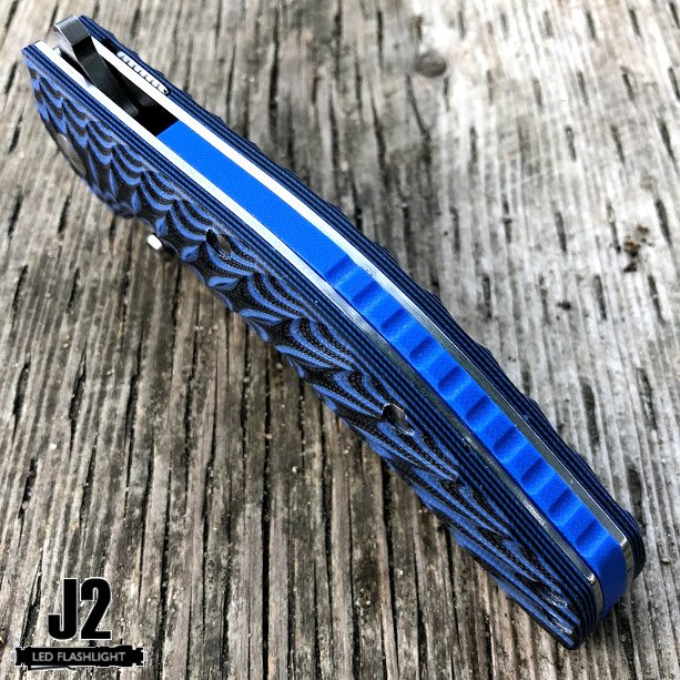 J2ledflashlight's tweet image. The blue and black combo should looks nice on the 
Real Steel Knives RS7524 T101 Special Edition Blue