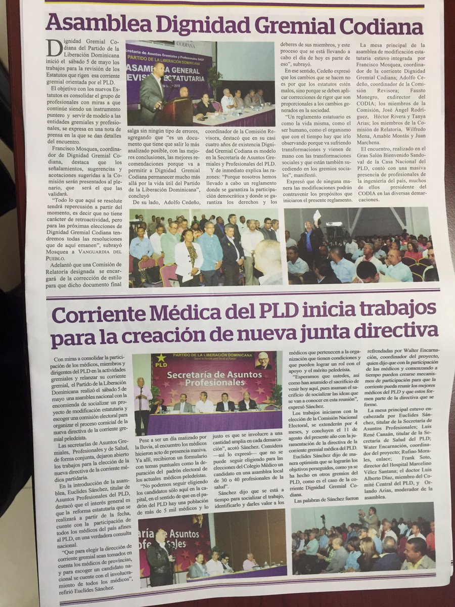EuclidesLaVega's tweet photo. Al Prof. Juan Bosch se imita actuando correctamente y trabajando con responsabilidad en los estamentos del Partido. Ejemplos: La Secretaría de Asuntos Gremiales y Profesionales del PLD y el Comité Provincial del PLD de La Vega. https://t.co/diIUPB9ag3