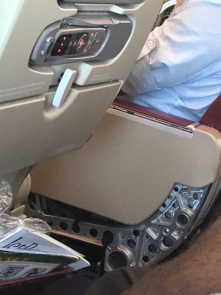 k_bhat_'s tweet photo. @jetairways Pieces coming out (scraped my leg 2 times), pieces held together by zip tags, rotten seats, rattling and creaking from everywhere 9W 119 LHR-BOM. The oldest possible plane on the fleet for the flight yesterday! We don’t have to show out quality right from Heathrow!😡 https://t.co/sc3Ys3thkU