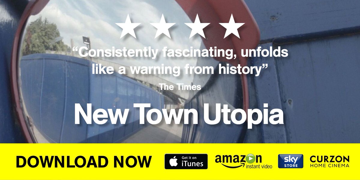 A fascinating portrait of the rise and fall of a community and a movement NEW TOWN UTOPIA available to download TODAY! <a href="/iTunesMovies/">iTunes Movies</a> <a href="/AmazonUK/">Amazon.co.uk</a> @CurzonAtHome @SkyStore ★★★★ 'Unfolds like a warning from history. Powerful' <a href="/thetimes/">The Times and The Sunday Times</a> <a href="/NewTownUtopia/">New Town Utopia</a>