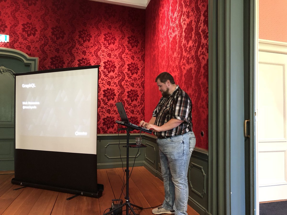 drupalcafe's tweet image. Dick (@dutchyoda) is up on GraphQL. youtube.com/watch?v=nrtxBn…