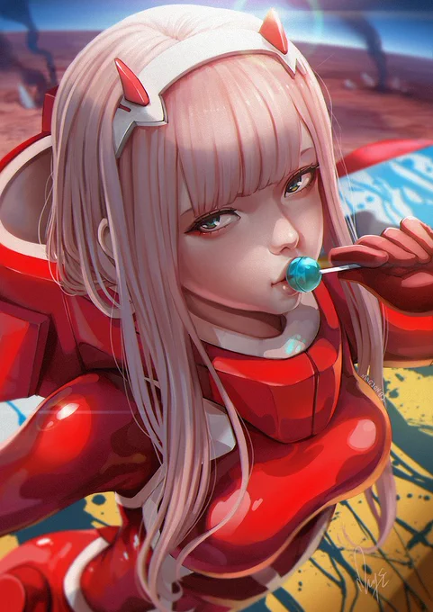 Zero Two!#DARLINGintheFRANXX #digitalart 