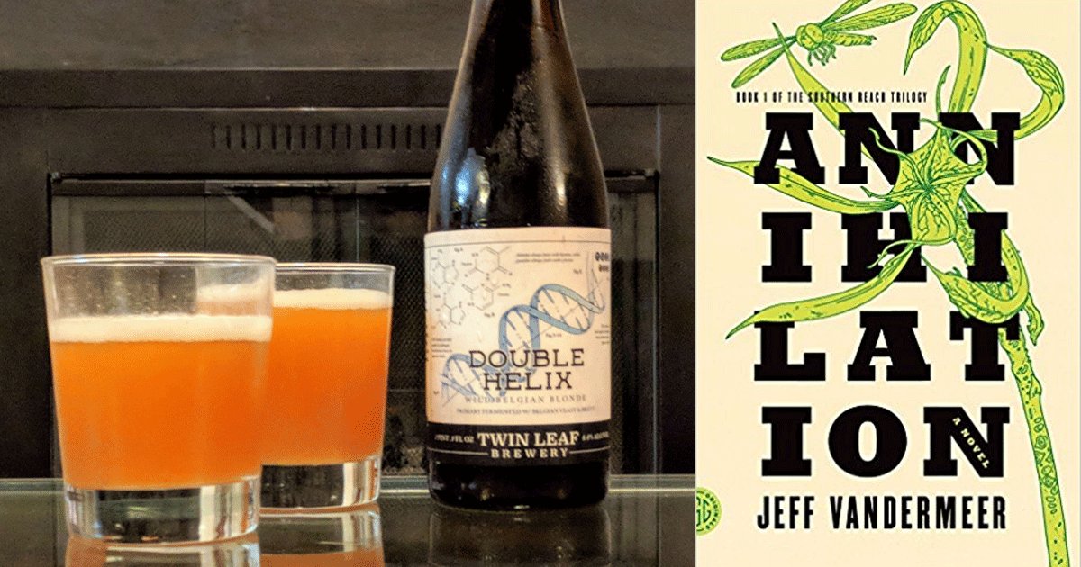 We tackle James VanderMeer’s genre-bending, science fiction-ish novel Annihilation alongside Twin Leaf's Double Helix, a wild Belgian blonde ale.

Beer &amp; Book Club: bit.ly/2KQj6F8