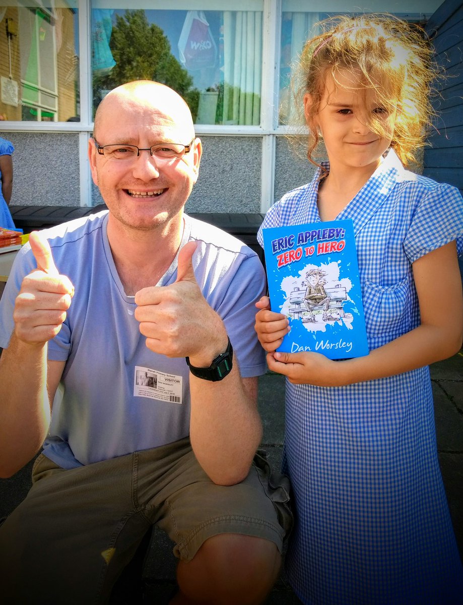 voxtaposition's tweet photo. Very happy with her new signed copy of the #EricAppleby adventure #FromZeroToHero and can't wait to start KS2 so she can work alongside Dan next time he is in! 😁
@StanahPrimary @dan__worsley https://t.co/z5CRe93ued