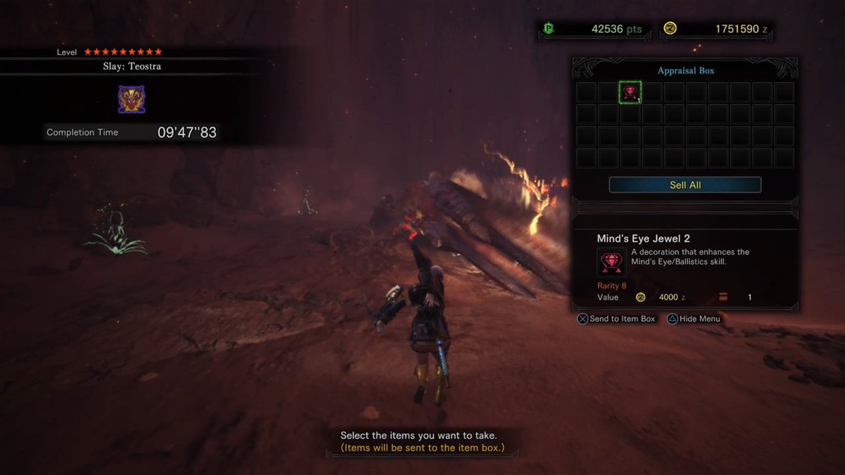 Mformsd's tweet photo. What is going on with this gem?  Why am I getting this now?  #MHWforever #RNGeebus #Desiresensor #PS4share https://t.co/B6q4gmmW1a