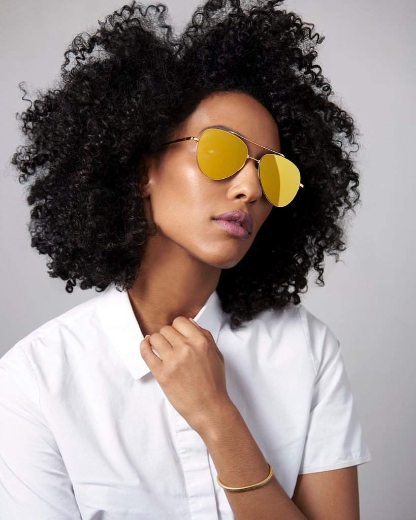 theebillyporter's tweet photo. Mekdes Mersha wears the @nativekeneyewear Thompson in 18K gold. $430 retail -  Available now at https://t.co/glfFpfX9Og or at our Chelsea NYC Boutique. #nativeken #eyewear https://t.co/g887jHFPoT