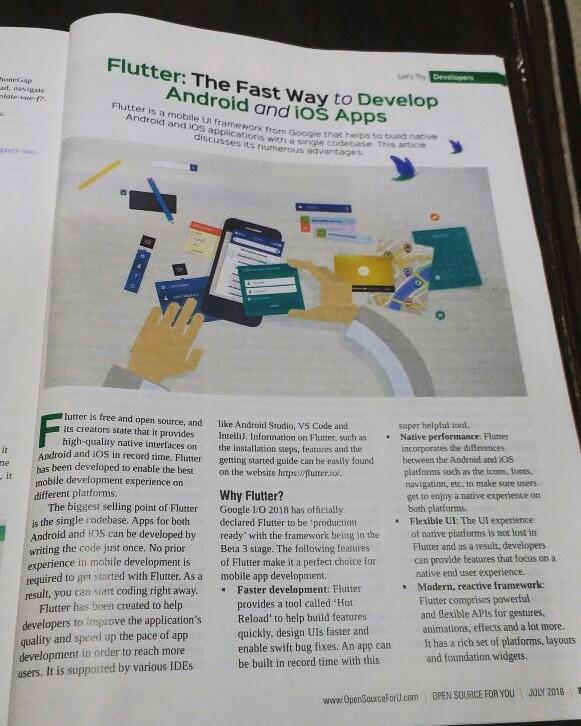 i_janhavi's tweet photo. First step into the Writing World! Article on @flutterio for #OSFY magazineπ #tonewbeginnings PS. - Ty @Akshay_Chordiya for the motivation π https://t.co/789mnAan2G