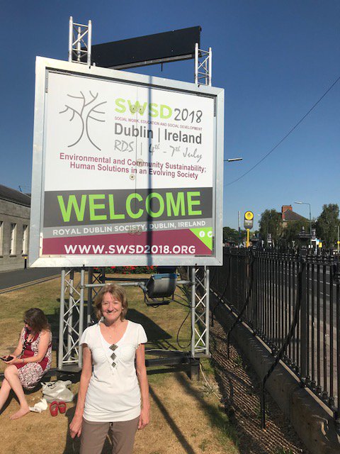 MMFC_UNB's tweet photo. @TianaRina53 is in Dublin for the #SWSD2018 ,the Joint World Conference on Social Work, Education and Social Development! This year's theme is Environmental and Community Sustainability: Human Solutions in Evolving Societies
For more info go to https://t.co/WUZFRGKH0w https://t.co/RDV8K4pb6Q