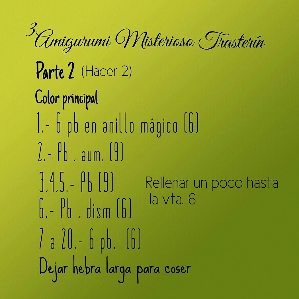 Trasterin's tweet photo. ¡Buenass!! Y aunque tarde aquí tenéis la 2ª parte del #3amigurumimisteriosotrasterin .. No olvidéis nombrarme para que no me lo pierda.. si quieres seguirlo al día, mejor en instagram 😉 https://t.co/KCFglOsHmo