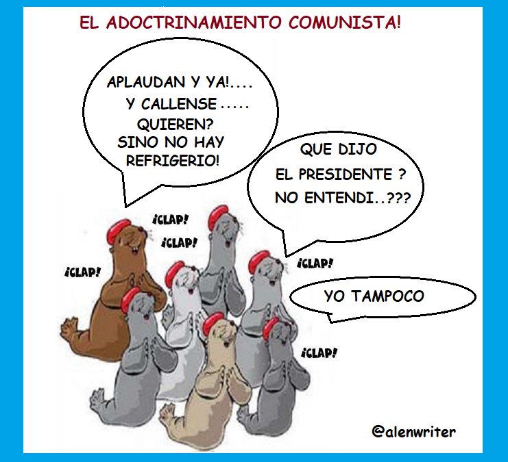 alenwriter's tweet photo. @gabinfantemx @_Gabbyta_ @OrhVenezuela @puhjih_vr @GiuseppeNoc @Jose_M_Rivera_ @eledomi03 @CesMarRam @jagraterol2 @NOmasCNE @metdea @dj_alvarez @blancagiga @xvzla2009 @luisMGP91 @vetehugo @alvarezrluis @amaromero79 @soniachocron @Adrianavigi @Noelleal @TacoTuit @carmelodifazio @thatdayTH @adrianaduque7 @gasalas @monicacorrales @MariaCorinaYA @eleonorabruzual @carlaangola @estebangerbasi @lauraanbw @JoseColinaP @sr_feroz @jose_valentin1 @xxTIKExx @masagadi @venezolanoenpie @_Noel_Pereira2 @maritzanebreda @igaztelu @corpstratcom @freddyeuclides Aplauden rojos, los de la izquierda carnívora y claro, la mayoría de oportunistas vividores, mediocres que como buenos parásitos están acostumbrados a vivir de las arcas estatales y de los esfuerzos de los que generamos riqueza, aplauden como focas ya que si no obedecen no comen! https://t.co/tpp0iEWKVp