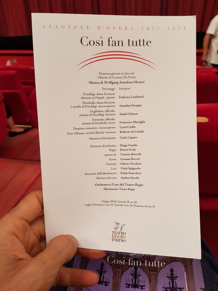 Capitolo terzo della trilogia Mozart/Da Ponte #MozartTRT