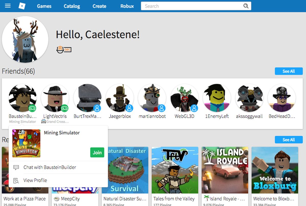 roblox home screen update