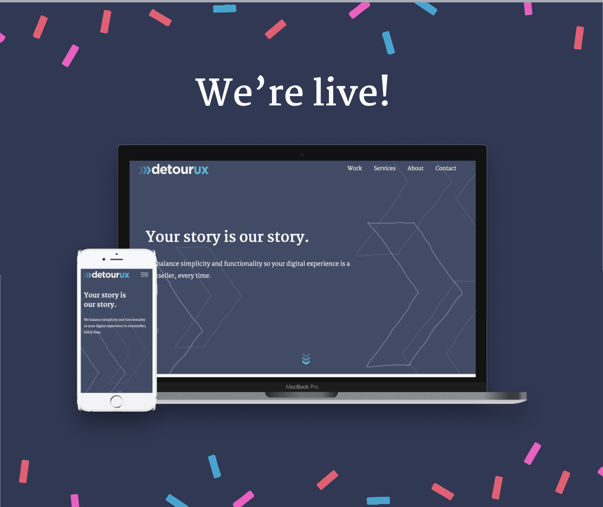 Welcome to our new site!

Detour now has a distinct humanist feel communicated through real photos, hand-drawn illustrations, and a glimpse at the people behind the projects. We think it’s a truer representation of user experience design. #detourux

bit.ly/2NsUPGC