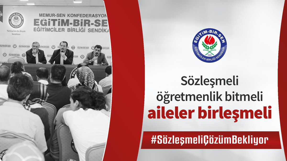 EgitimBirSen's tweet image. Sözleşmeli öğretmenlik bitmeli, aileler birleşmeli
ebs.org.tr/manset/4633/so…

#SözleşmeliÇözümBekliyor