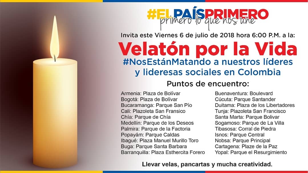 MafeCarrascal's tweet photo. Nos vemos mañana en la Plaza de Bolívar de Bogotá y en otras plazas principales de Colombia. Puntos de encuentro en el exterior en el siguiente tuit. #NosEstánMatando hay que salir de las redes sociales, hay que transformar la indignación en movilización #ElPaísPrimero https://t.co/WLM1l7bQ6Z