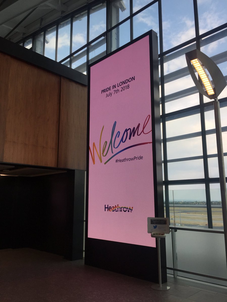 Great to see <a href="/HeathrowAirport/">Heathrow Airport</a> supporting #Pride #LondonPride #HeathrowPride

#LGBTQ