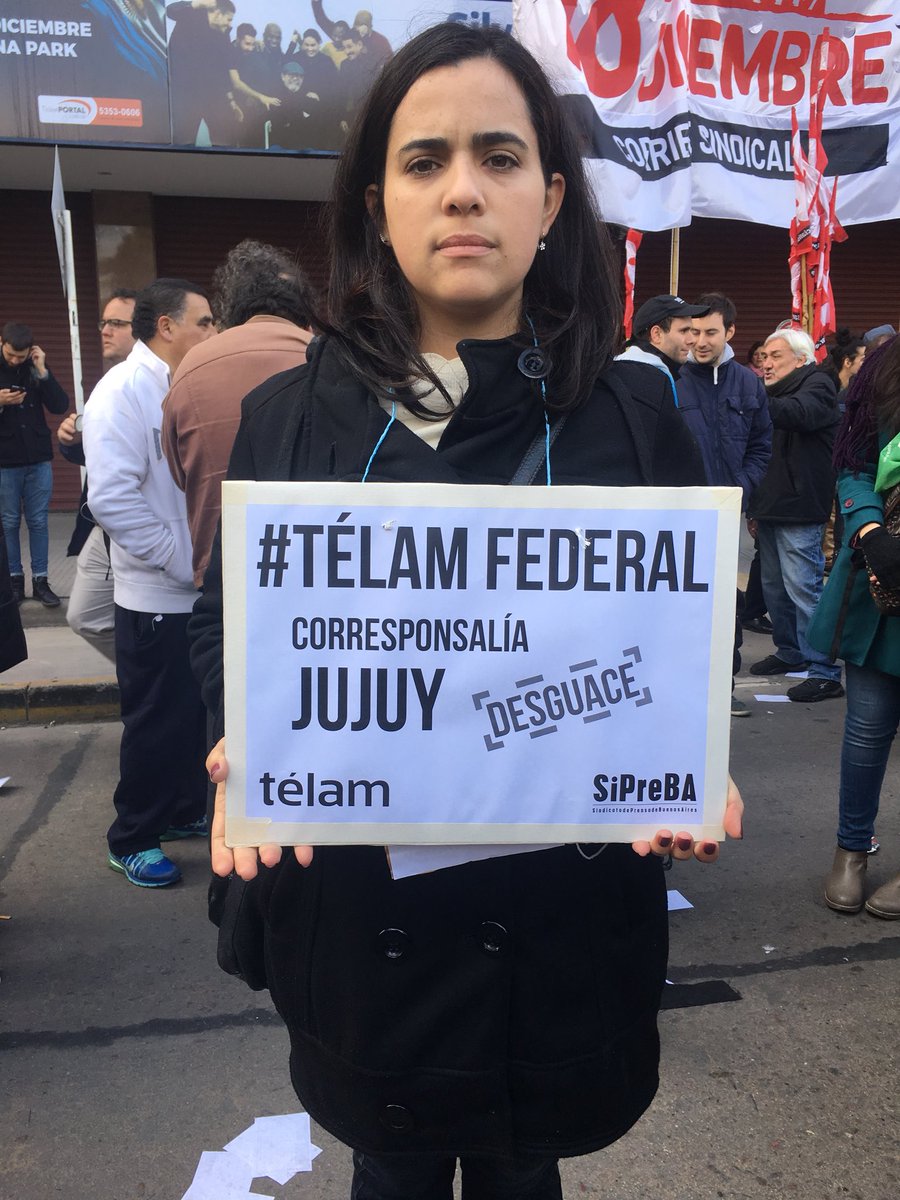 claragkuclik's tweet photo. Victoria Bulacios, corresponsal de Télam en Jujuy durante 5 años: “Éramos 3 y dos fuimos despedidos”  @AgenciaTelam https://t.co/p1ANTxTtYb