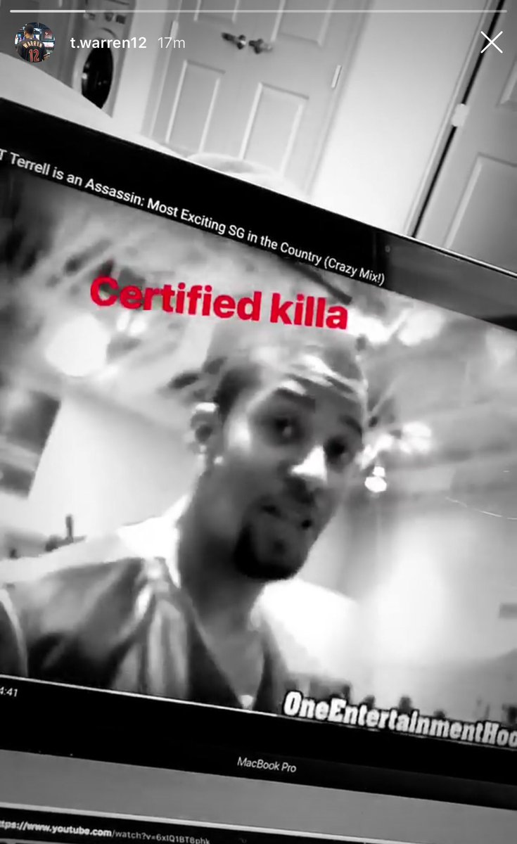 kylcchrn's tweet photo. .@TonyWarrenJr showing some love to @JTTerrell5_ from the #OneENT days! It’s a #HoopState thing. 

cc: @BALLisLIFEeast https://t.co/xajssIdgyN