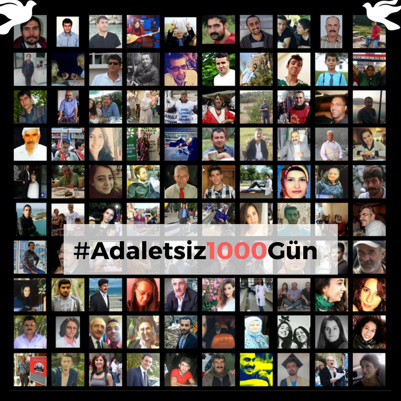 sidaryldz2's tweet photo. Geçen #Adaletsiz1000Gün oldu bu güzel insanları, katiller bizden alalı canımızdan canımızı sökeli.. Haykırmaya devam edeceğiz taki tüm sorumlular yargılanan kadar #10EkimiUnutmaUnutturma #10Ekim #barış @10Ekim15 @10EkimDER #demok https://t.co/MUxvtmL5tK