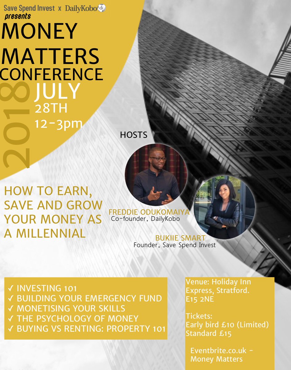 savespendinvest's tweet photo. “Do something today your 30 year old self will thank you for.”
Like attending a conference that doesn’t just talk to about money, but shows you real life examples and practical steps in improving your personal finance.
Do more because you know more.
#moneymattersconference https://t.co/0Z8v5qS6Un