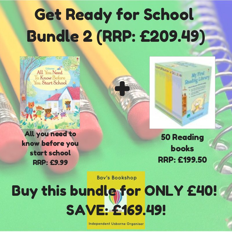 #GetReadyforSchool with these amazing #specialoffer bundles! Perfect for pre-school children to help them prepare for starting #primaryschool 

#childrensbooks #bookbundles #wipecleanbooks #readingbooks #phonics #school #teachers #librarians #bavsbooks