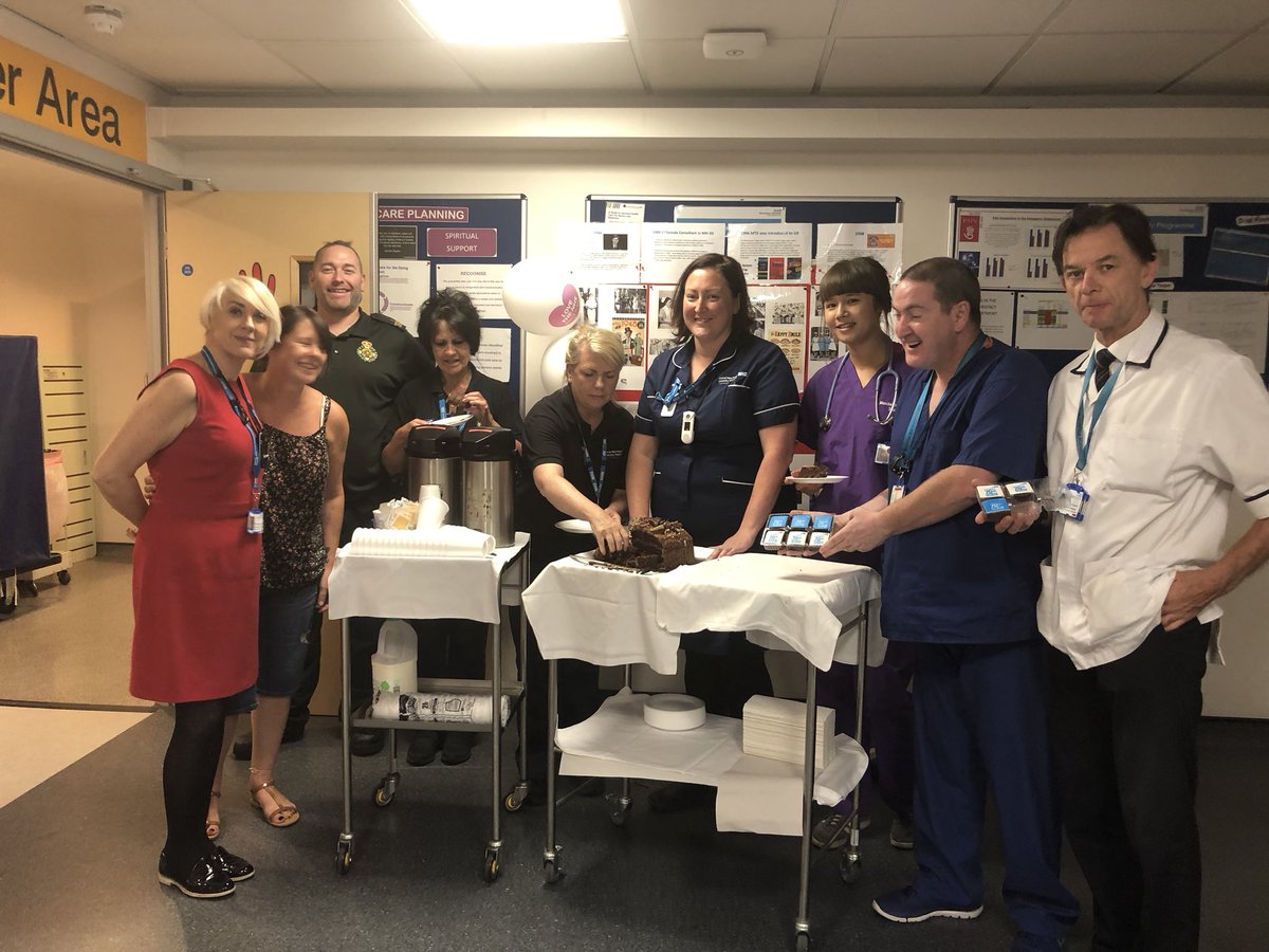 sarah_annsankey's tweet photo. Urgent care celebrating #NHS70 with a matrons tea round, a quiz and celebrating how urgent care has changed over the last 70 years. Happy birthday NHS. @Bridge_Sim @cathlar1 @MRI_ED @MftUnit @dawnpike20 @GillianMcA_ED @Ranson02 https://t.co/2RbVc4A4xP