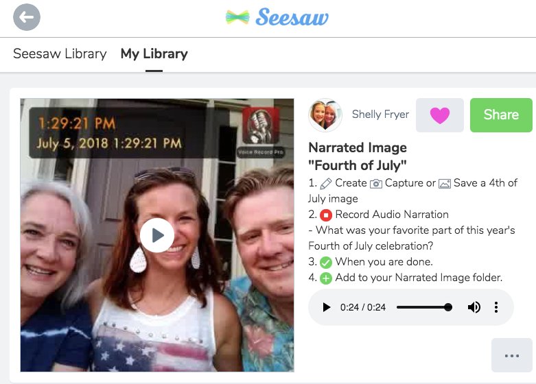 sfryer's tweet image. Check out our @seesaw activity for tomorrow's @makemediacamp in Kansas City: "Narrated Image - Fourth of July" #create2learn #MakeMediaCamp

 app.seesaw.me/pages/shared_a…