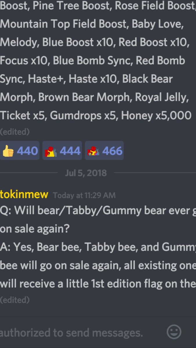 Bee Swarm Leaks Pa Twitter Gummy And Tabby And Bear Bee Will Come On Sale Also Pray For Onett He Is Not Feeling Well - new gummy bear bee swarm simulator roblox