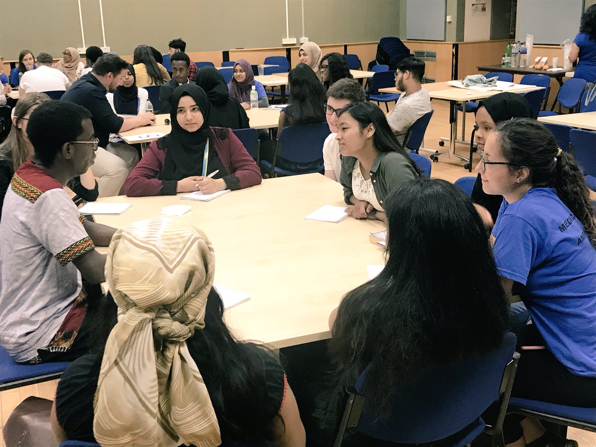 targetmedicine's tweet photo. We blinked and day 4 of the TM summer school has come to an end. Thank you to all the doctors who volunteered their time today! We love when our @UCLMS alumni come back to speak to our students. One more day to go!! #TMSS2018 https://t.co/44AA3jadlr