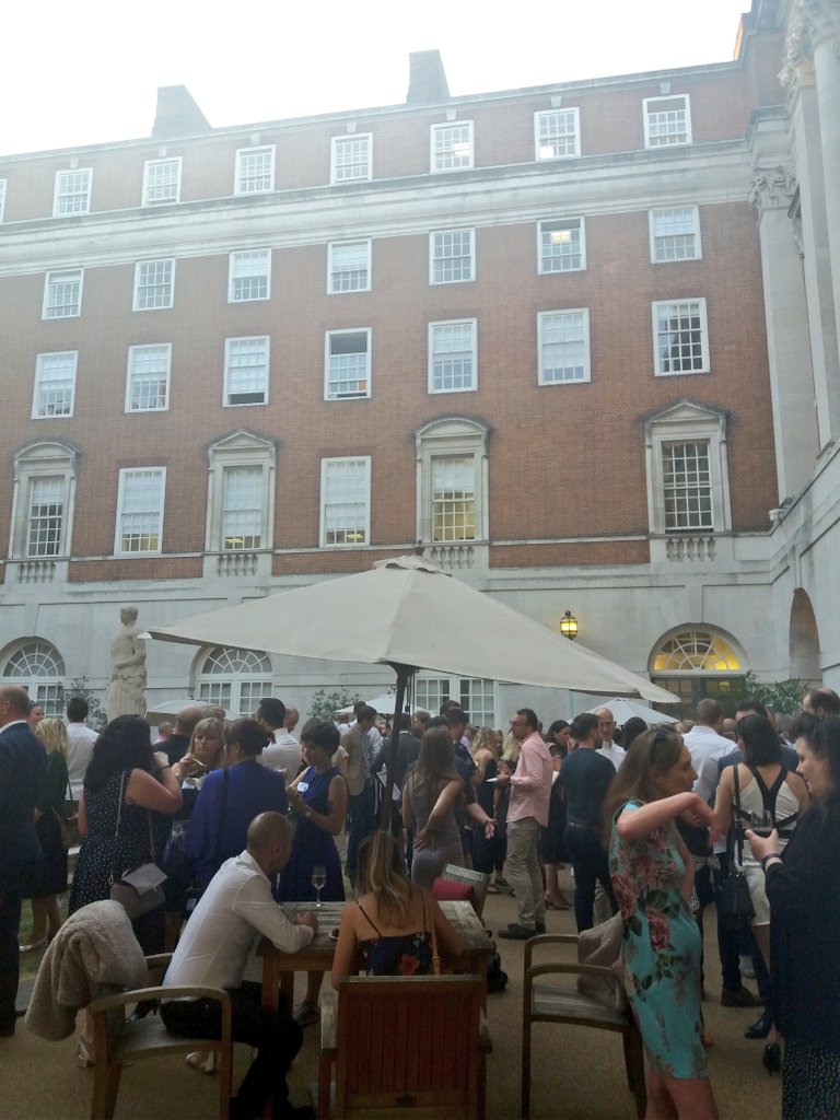 EmilyK_CBS's tweet photo. A lovely evening for networking! #BCFA2018 #summer #tavistocksquare https://t.co/dqFObwwUaq