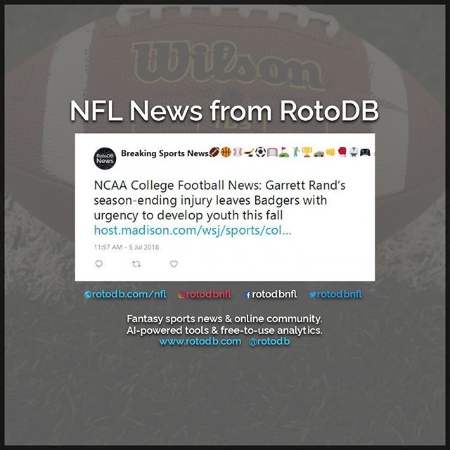 rotodbncaafb's tweet photo. https://t.co/C3ukbTKVLL Sports News via @rotodbnews #Sports #Fantasy #FantasySports #Football #NCAA #CollegeFootball https://t.co/X8Ky1vLlqm