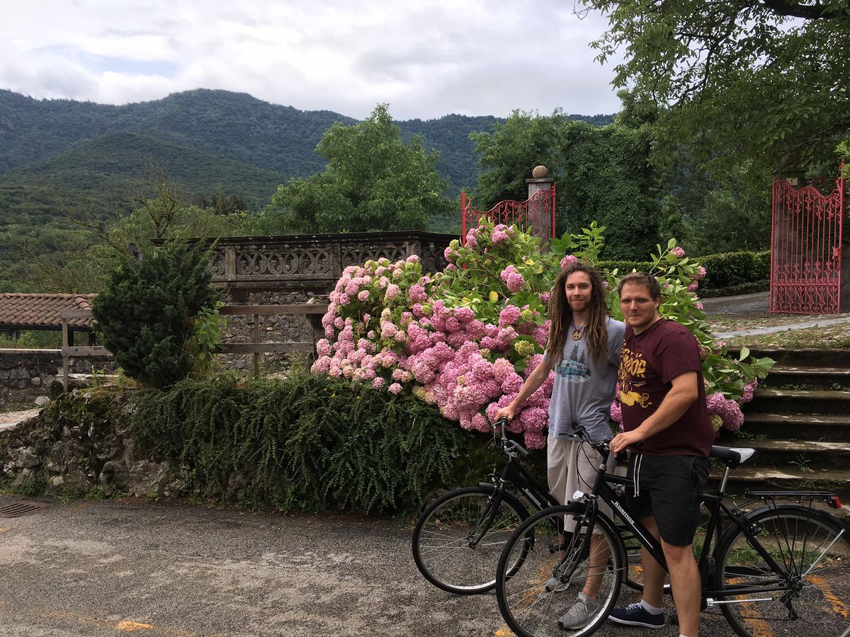 Harry Potter and Into the Wild fans in Italy. Bike is better than Hearthstone, should we even play tomorrow? :D <a href="/PoweR3hs/">Daniel Strmiska</a>