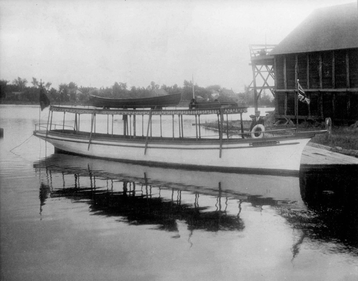 CSC_SCC_en's tweet photo. A testament to the skills of the staff and inmate carpenters &amp; engineers at Kingston Penitentiary, the ‘Nellie’ was built in 1882 and was used until 1887 when it was traded for another boat. It was named for Warden John Creighton’s 15-year old daughter Eleanor ‘Nellie’ Creighton. https://t.co/NEztlaruuY