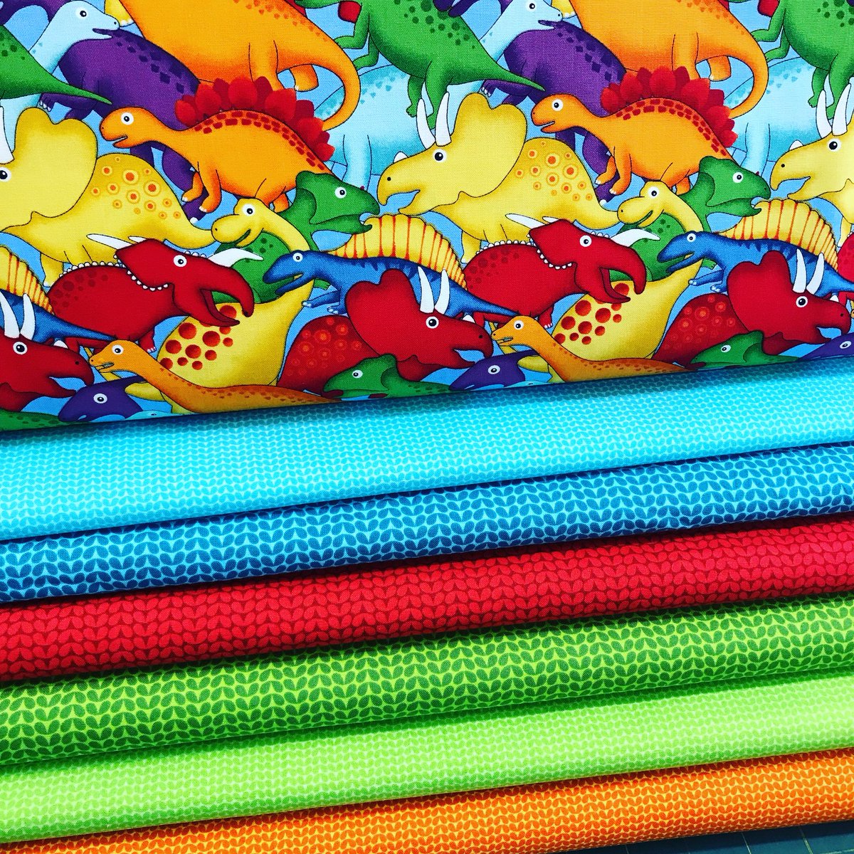 I see a Dino quilt in my future 
-
-
Find this Dino-riffic fabric in the store online! 
-
-
#fabricplease #onlinefabricstore #dinosaur #quilting #quilter #quilt #dino