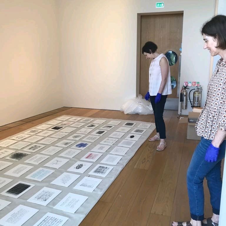 mwarthandling's tweet photo. Throwback to the installation of Carriage Return by Julie Merriman - an exhibition of drawings In Lexicon Gallery. This exhibition is ongoing until July 22nd.
#installation #installteam #tbt https://t.co/PCJm1v6uW4