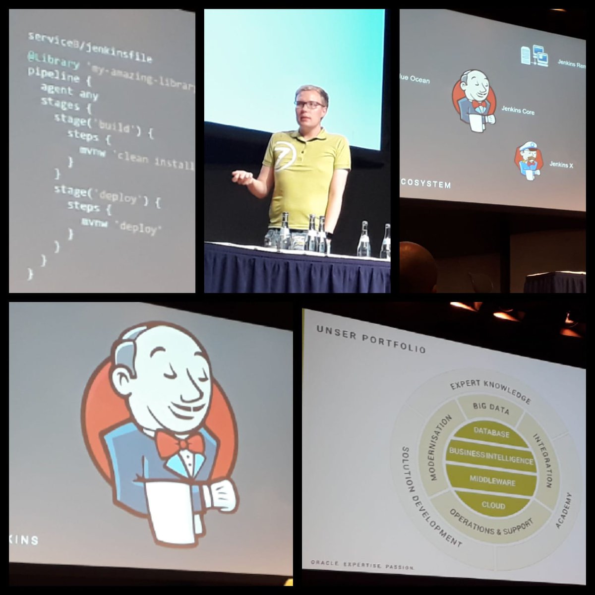 virtual7's tweet photo. Vielen Dank auch an Maximilian für seinen spannenden Vortrag beim #jfs2018 zum Thema "#Jenkins #Pipelines oder: wie knechte ich meine Hardware". https://t.co/ZCRGBbm3fi