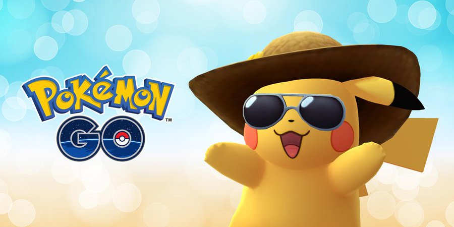 ポケモンgo リリースから2年 記念してサングラスと麦わら帽子を着けた サマースタイル ピカチュウが出現中 近日中に セレビィ が登場予定 面白いアプリ Iphone最新情報ならmeeti ミートアイ
