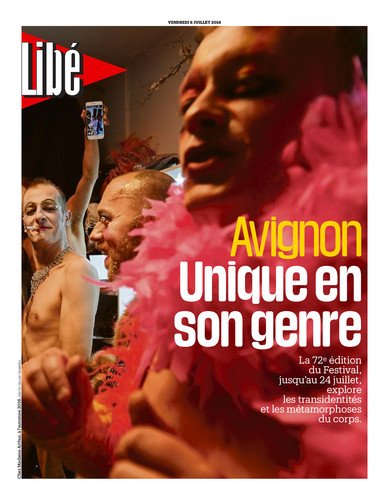 libe's tweet photo. Egalement vendredi dans @libe, 16 pages spéciales Avignon, à l'occasion de l'ouverture du Festival https://t.co/yB3tV24Vst