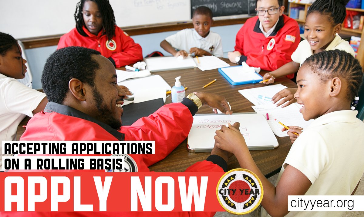 Make a positive impact on students in #KC public schools by applying to the <a href="/AmeriCorps/">AmeriCorps</a> <a href="/CityYear/">CityYear</a> program for the 2018-2019 school year. The new corps starts July 23rd! Find out more at cityyear.org #CYKC #makebetterhappen