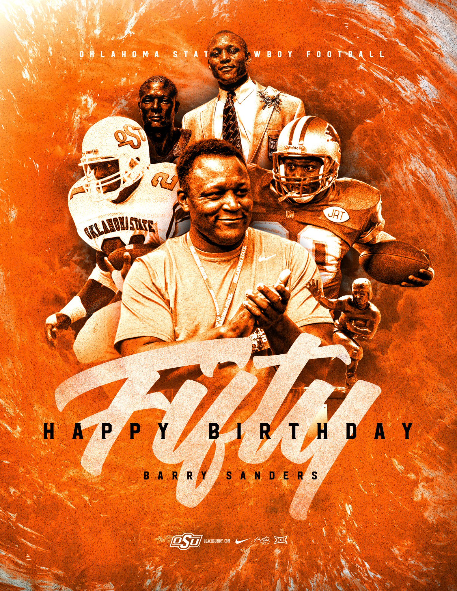 The turns 50 later this month! 

Happy Birthday to the one and only, Barry Sanders.  
