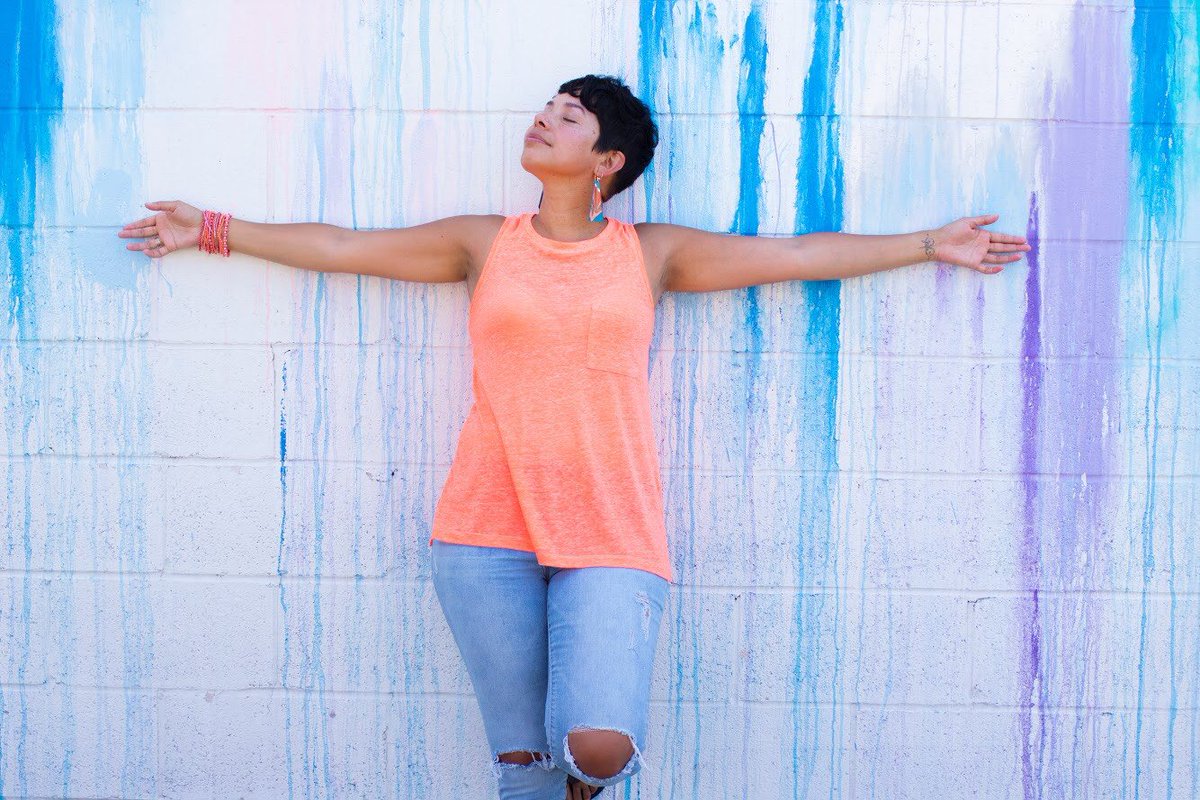 maraahmed's tweet photo. On June 30th #EricaJae photographed #SadyFischer, a #diversity #trainer and #queer #Latinx #community #engagement #specialist. Sady is one of the #women #featured in #TheInjuredBody: A #Film about #Racism in #America. #Wallart on Atlantic Ave in #Rochester, #NY. https://t.co/gqm2sYYFaP