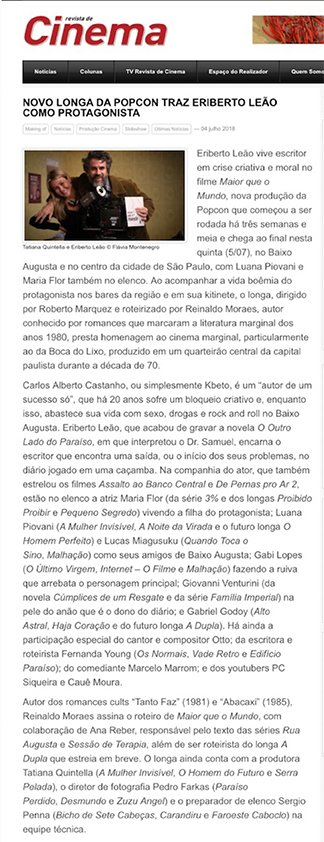 popcontv's tweet photo. Eriberto leão é protagonista do longa-metragem "Maior Que o Mundo" https://t.co/OqZBxbrmgx