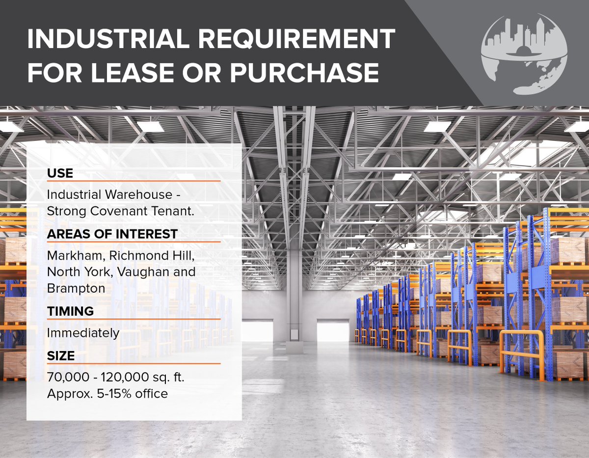 CoreRealty1's tweet image. Please submit any viable site opportunities to:
@SamarahSari 
President | Broker of Record (Ontario)
T 416 900 3878 x 102
sari@coreconsultantsrealty.com

#siteopportunities #forlease #forpurchase #industrialwarehouse #Markham #Richmondhill #NorthYork #Vaughan #Brampton