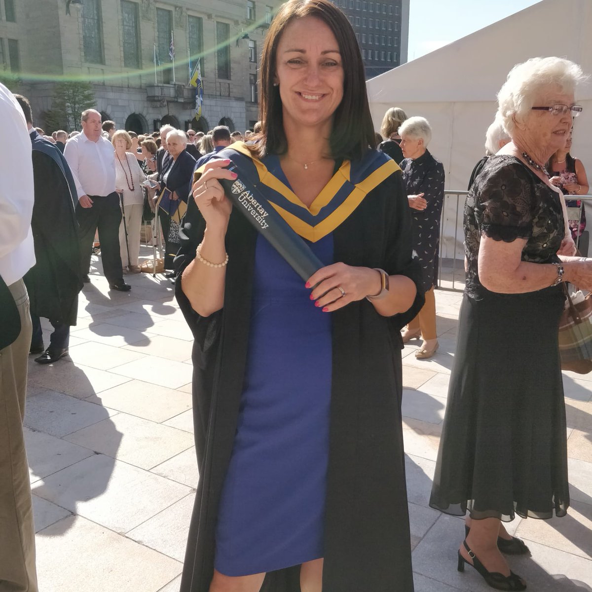 helenskinner99's tweet image. A lovely way to celebrate 70 years of the NHS @robmarki @AbertayUni @nhsfife #oneweething