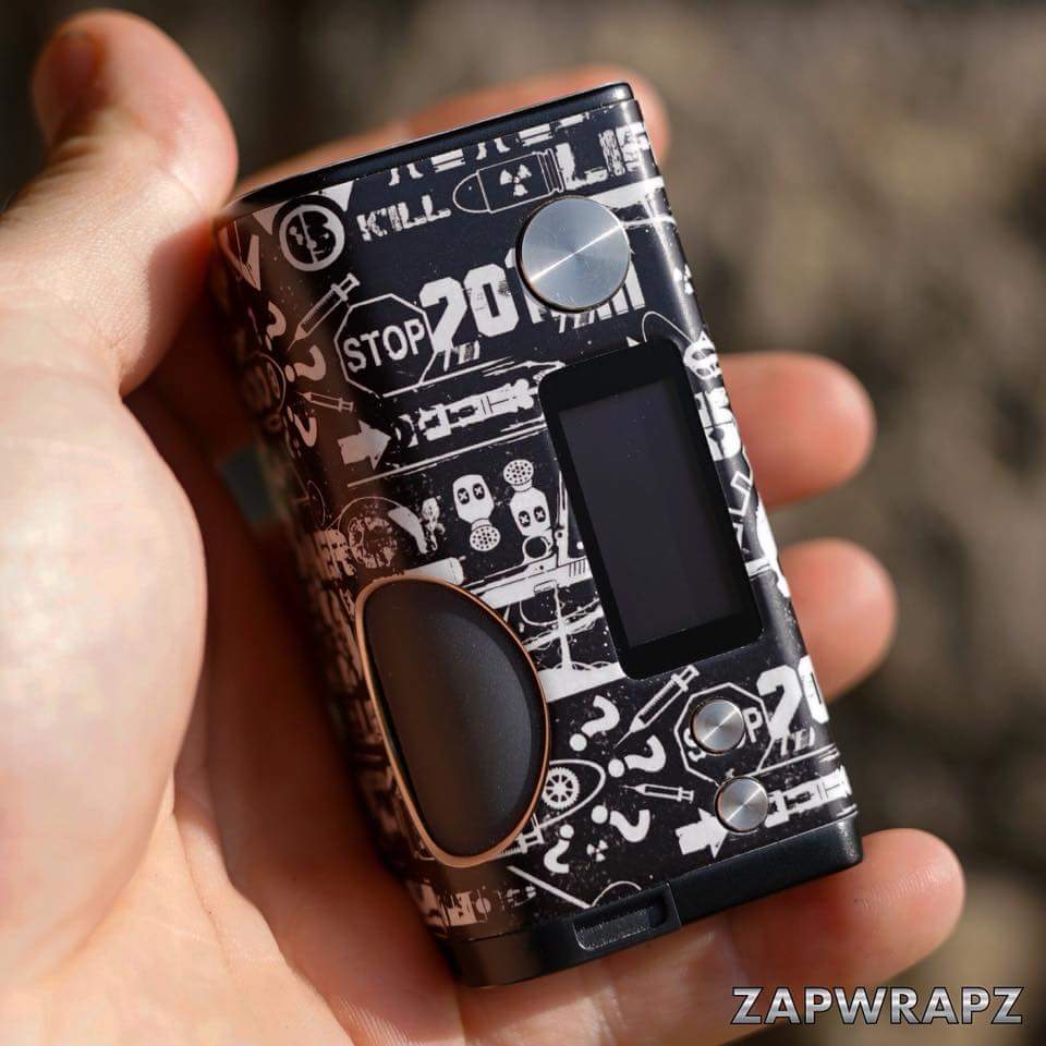 ZapWrapz's tweet photo. Gas Mask design on the #BASIUMMOD
#VAPE #vapefam #vaping #vapelife #vapelove #valeallday #vapeon #squonker #squonk https://t.co/I4i0sQqcye