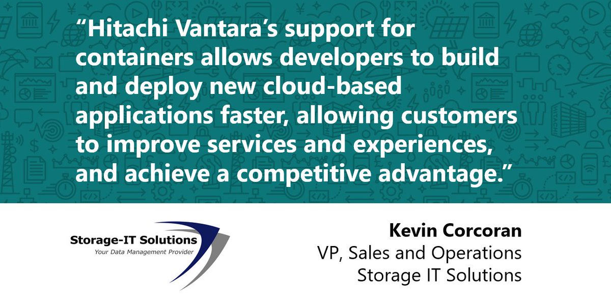 Our partner <a href="/StorageIT_/">Storage IT Solutions</a> discusses how <a href="/HitachiVantara/">Hitachi Vantara</a>’s container support has helped deploy cloud-based apps. Learn more: htchivantara.is/2I3URWu #DataCenterNEXT