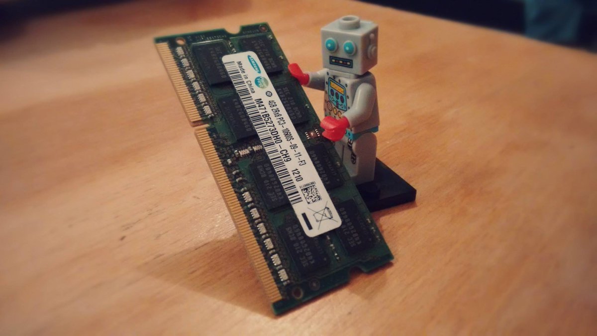 My pet robot with a spare stick of RAM.