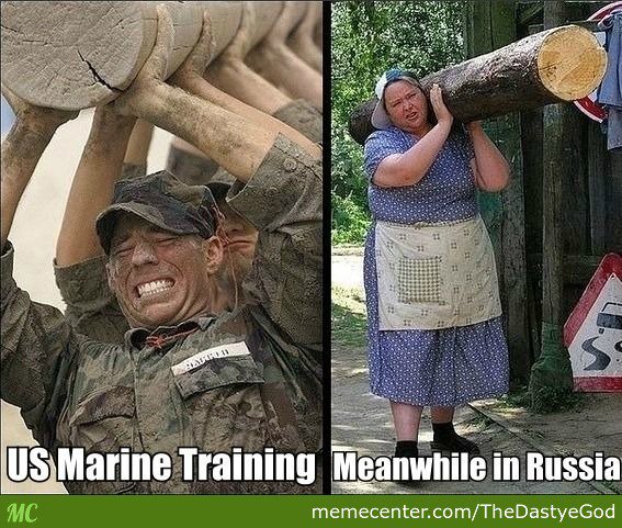 We must all train like babushka, so the next time Alex Jones gives us a date for glorious revolution we will be ready!