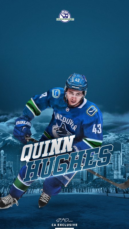 Quinn Hughes Vancouver Canucks Wallpaper - Sam's Cards